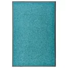 Vidaxl Pralni predpražnik cyan moder 60x90 cm