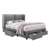 Homestar Postelja SUGI z vzmetnico HARMONY DUO 160x200 cm siva