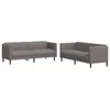 2-dijelni set sofa smeđesivi od tkanine