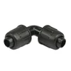 shumee Koleno 90° PP 25 mm zaklepanje 4 palice črne barve