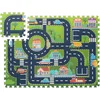 ECO TOYS podloga za igru Puzzle City, 114x86cm