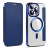 Maska na preklop Coral Mag Case Book za iPhone 15 Pro plava