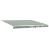 Skrovita tenda Zelena i bijela 400 ×300 cm tkanina