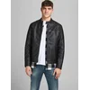 Jack&Jones Moška jakna JJEROCKY 12147218 Black PU (Velikost XXL)