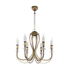 Jupiter 1612 - Luster na lancu MELODY 6xE14/40W/230V mesingana patina