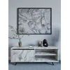 Hanah Home TV komoda Maku-Ephesus Marble, 120 cm, Siva