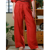 Sinsay - Wide leg pantalone - crvena