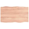 Vidaxl Mizna plošča sv. rjava 100x60x(2-4)cm obdelana trdna hrastovina