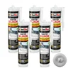 IsolBau Sanitarni silikon svetlo siv Sanitär Silikon 5 x 300ml