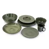 DUKA Zelena porcelanasta skleda za solato 23 cm Elegant Moss