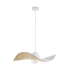 Luster na sajli KAPELLO 1xE27/60W/230V prečnik 55 cm bela/zlatna
