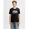 Jack & Jones Junior Majica greige / črna / bela