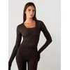 YO-GAYA Bolero Ballet Wrap temno rjava
