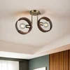 Opviq Luster Manya-52-12, 14x14x2,5cm, 29cm, IP20 Braon-zlatne boje