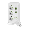 Višestruka utičnica sa prekidačem LINEA 3x230V + 5xUSB A/C SCHUKO 3 m bela