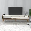 Hanah Home TV komoda Valensiya, 180x35x45 cm, Krem-orah