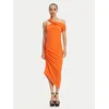 Versace Jeans Couture Cocktail obleka 78HAO903 Oranžna Slim Fit