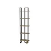 Hanah Home Alice Black Ud Polica za knjige 45x180x22cm, Crna