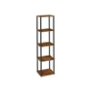 Songmics Polica enota 5 nivojev 238x38x139 cm rjava