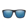 Smith Barra Matte Black Sunglasses cp polarized blue mirror