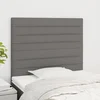 vidaXL vidaXL Posteljno vzglavje 2 kosa temno sivo 100x5x78/88 cm blago, (20932841)