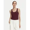 Guess Top V4YP06 K8RT2 Bordo rdeča Slim Fit