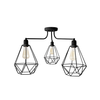 Luster KARO 3xE27/15W/230V crna