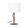 Stona lampa PINUS 1xE27/40W/230V bela/drvo