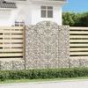 Lučne gabionske košare 18 kom 200x50x220/240 cm pocinčano željezo