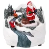 Cozy novogodišnje selo led deda mraz 12 x 12 x 10.5 cm ( 760406 )