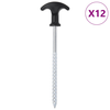 Klinovi za šator 12 kom 17 cm O 7 mm od pocinčanog čelika