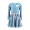happy girls Obleka moder denim/lila