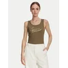 Guess Top W6YP30 K4380 Temno zelena Slim Fit