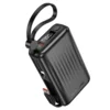Borofone Power Bank 10000mAh BJ70 Source - Tip C - PD 20W s Tip C i Lightning kabelima crne boje
