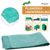CHOMIK PLAHČA 2 x 3 M (+/- 5%) 70GSM 3%UV ZELENA *4126