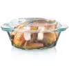 shumee Steklena ognjevarna posoda s pokrovom 1 l + 270 ml