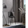 Hanah Home Set 4 barske stolice Vento Crna