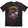 Pink Floyd Majica Japan Poster Stone Wash Unisex Charcoal Grey M