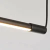 ZD180 LED viseča svetilka 2 cevi črna