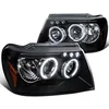 OEM Kristalni farovi Led Angel Eyes Jeep Grand Cherokee WJ (99-05), Crni