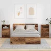 Noćni ormarići s ladicama 2 pcs Staro drvo 40 x 30 x 467 cm