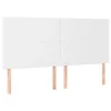 Vidaxl Vzglavje postelje belo 180x5x118/128 cm umetno usnje
