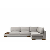 ATELIER DEL SOFA Ugaona garnitura Tulip Corner Right With Pouf Light Grey