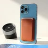 Torbica Leather Magsafe Pocket za iPhone 12 braon