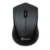 C-TECH miška WLM-07, brezžična, 1200DPI, 3 gumbi, USB nano sprejemnik, črna