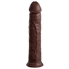 Pipedream King Cock Elite 11 Silicone Dual Density Cock Brown