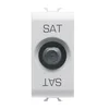 GW utičnica SAT 1M bijela GW10371