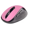 C-TECH miška WLM-02P, roza, brezžična, 1600DPI, 6 gumbov, USB nano sprejemnik