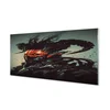 tulup.si Slika na akrilnem steklu Dark grozno obliko 140x70 cm 4 obešalnika