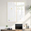 vidaXL Magnetna bela tabla Bela 100 x 1.4 x 100 cm Trdna borovina